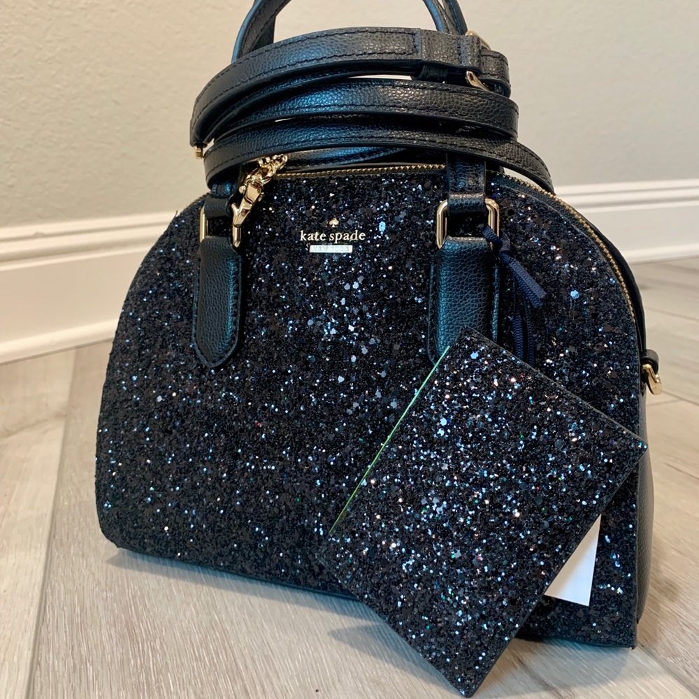 ✨SET✨ Kate Spade Glitter Mini Reiley/ cc holder - Picture 3 of 8